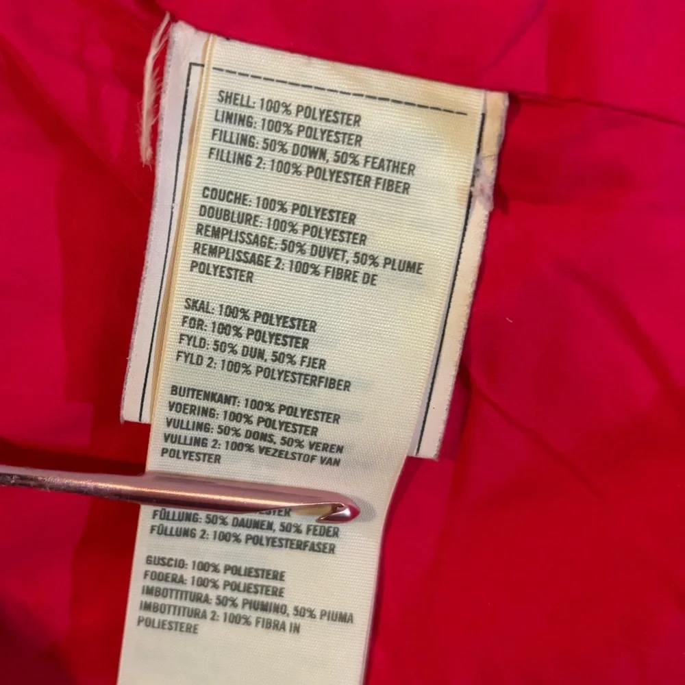 Hollister Women's Feather Puffer Vest Size Small Hot Pink with Quilted‎ Hooded - Picture 6 of 10